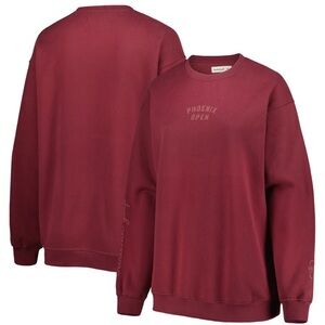 Maroon Phoenix Open Waste Management Pullover Sweatshirt Size Small